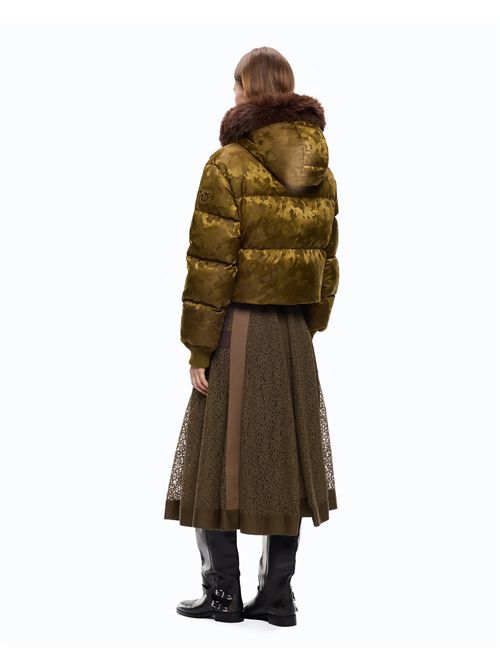 Piumino corto in raso tecnico camouflage PINKO | 107725A3LZ/V59